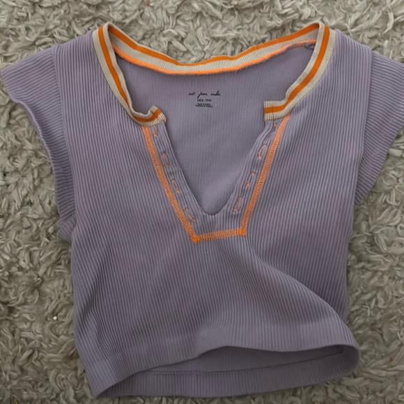 Urban outfitters/out from under XS/S Purple & orange trendy crop top. - Picture 1 of 2